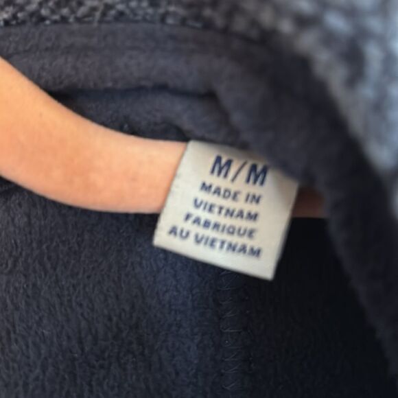 Tommy bahama EUC blue heathered snap button fleece lined jacket Size medium - Picture 4 of 6